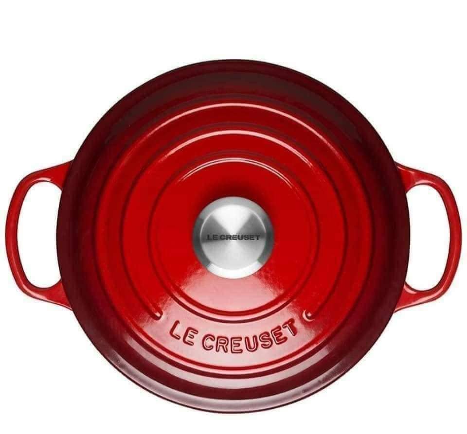 Nồi gang Le Creuset Brater rund Evo 18cm Kirsche màu đỏ [Xách tay Đức giá gốc]