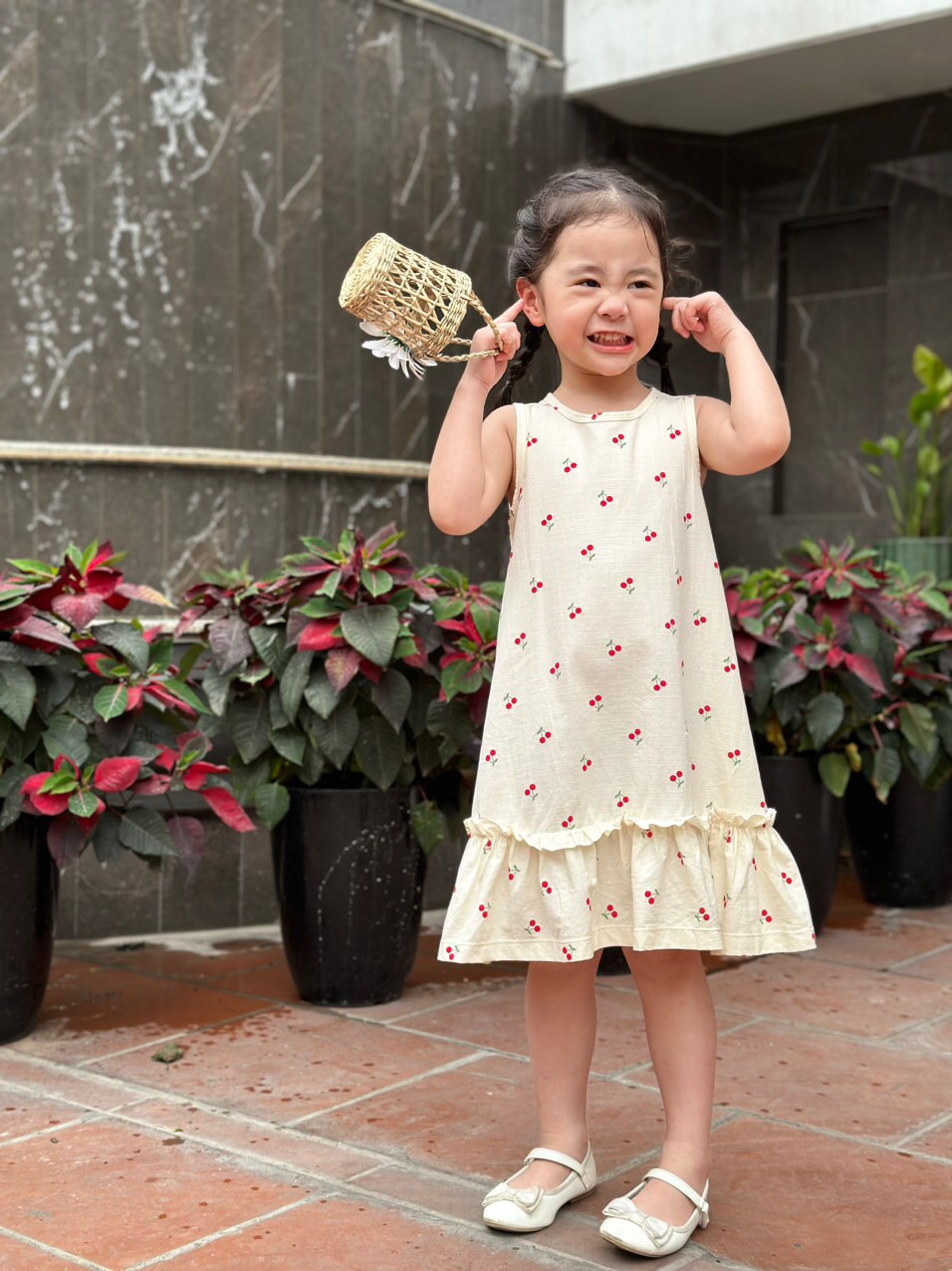 Váy đuôi cá Cherry (03) Gee Kids- Quần Áo Sợi Tre