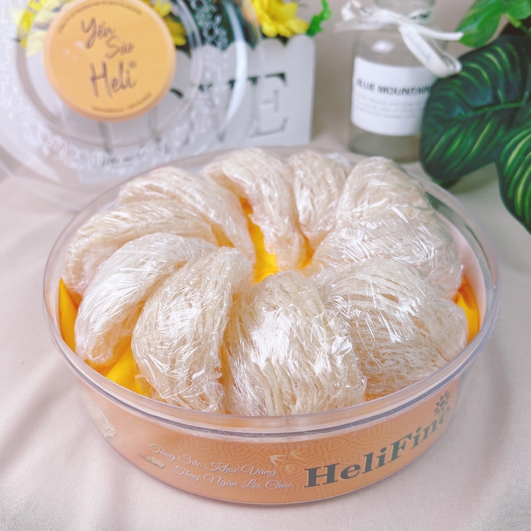 Hộp quà tặng Yến sào Heli NGUYÊN TỔ rút lông form YẾN ĐẢO thượng hạng - 100gr