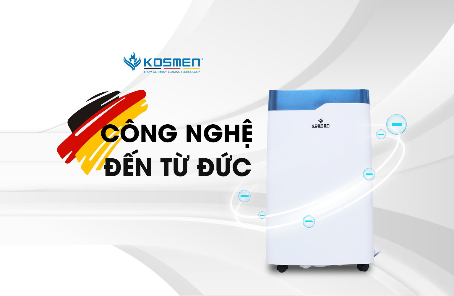 Máy hút ẩm Kosmen KM-20N công nghệ Đức vượt trội