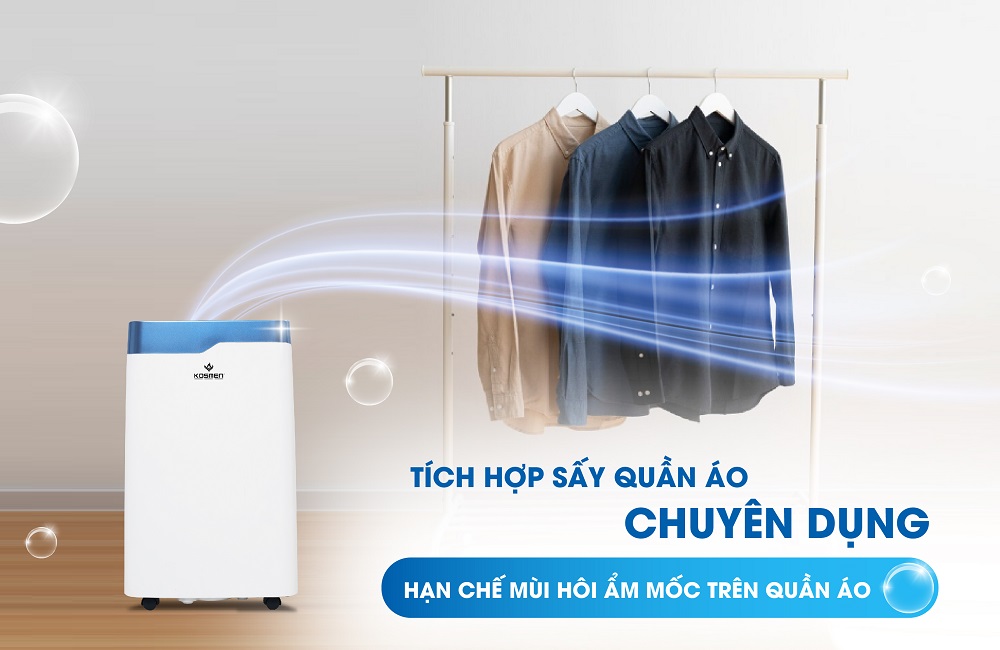 Máy hút ẩm và lọc không khí Kosmen KM-20N có hệ thống điều khiển thông minh