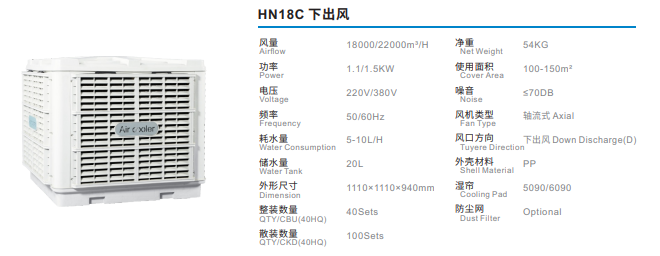 Máy làm mát công nghiệp HN18C