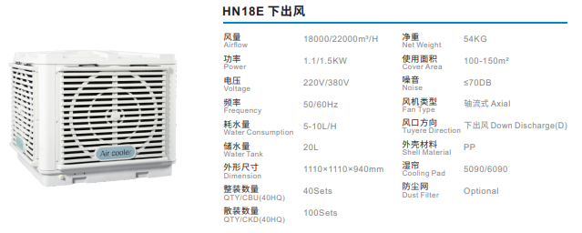 Máy làm mát công nghiệp HN18E
