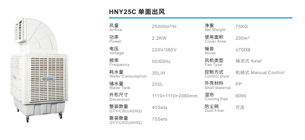 Máy làm mát công nghiệp HNY25C