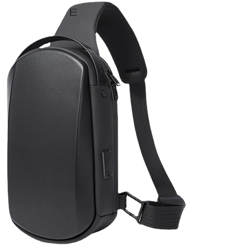 BANGE - Túi đeo chéo vai mặt trơn có cổng sạc USB - BG7256