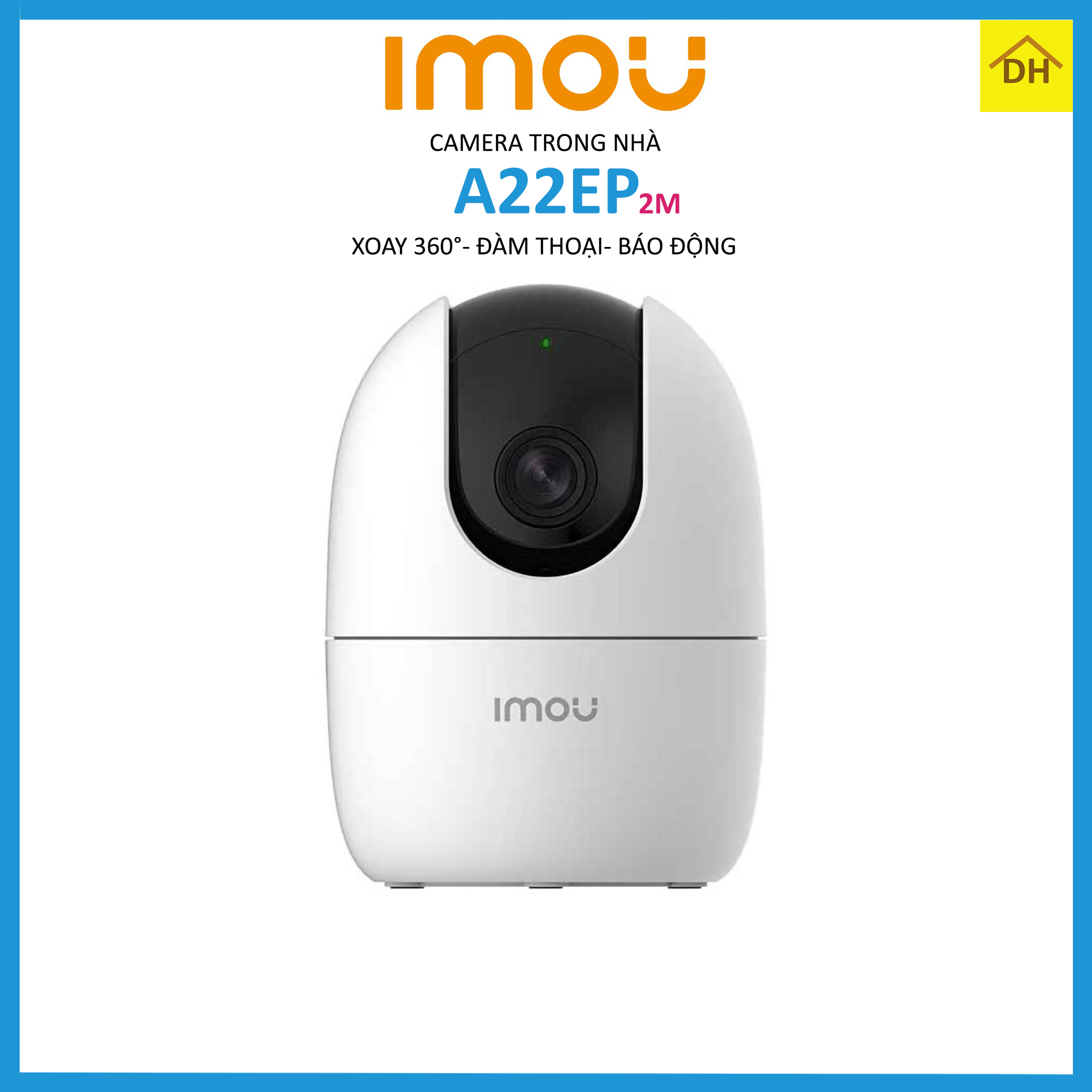 Camera IMOU A32EP 3M 2k Xoay 360 Độ- Đàm Thoại 2 Chiều- Báo Động Chống Trộm- Wifi Trong Nhà Chính Hãng
