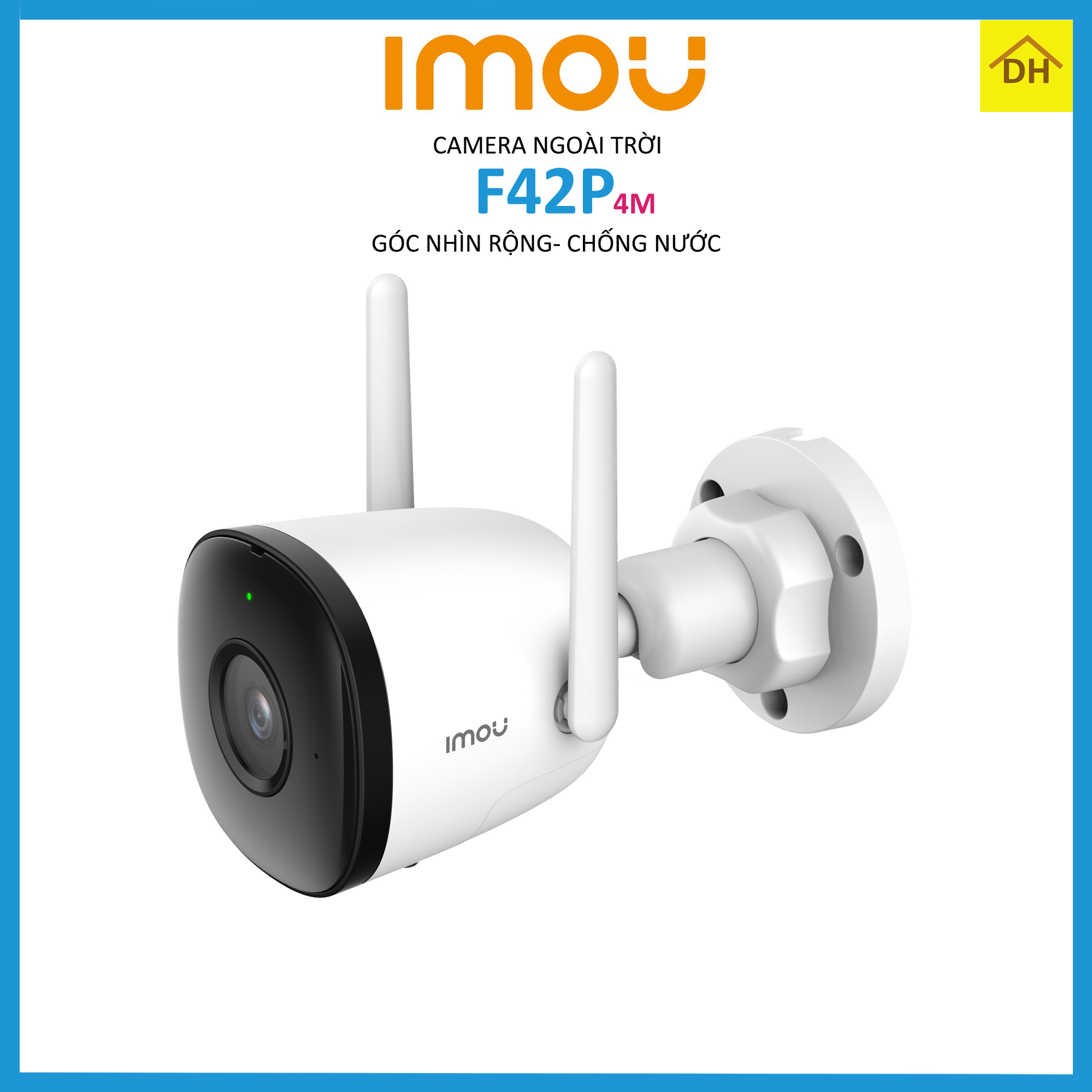 Camera IMOU F52P 5M 3K - Thu Âm- Góc Nhìn Siêu Rộng - Wifi Ngoài Trời Chính Hãng
