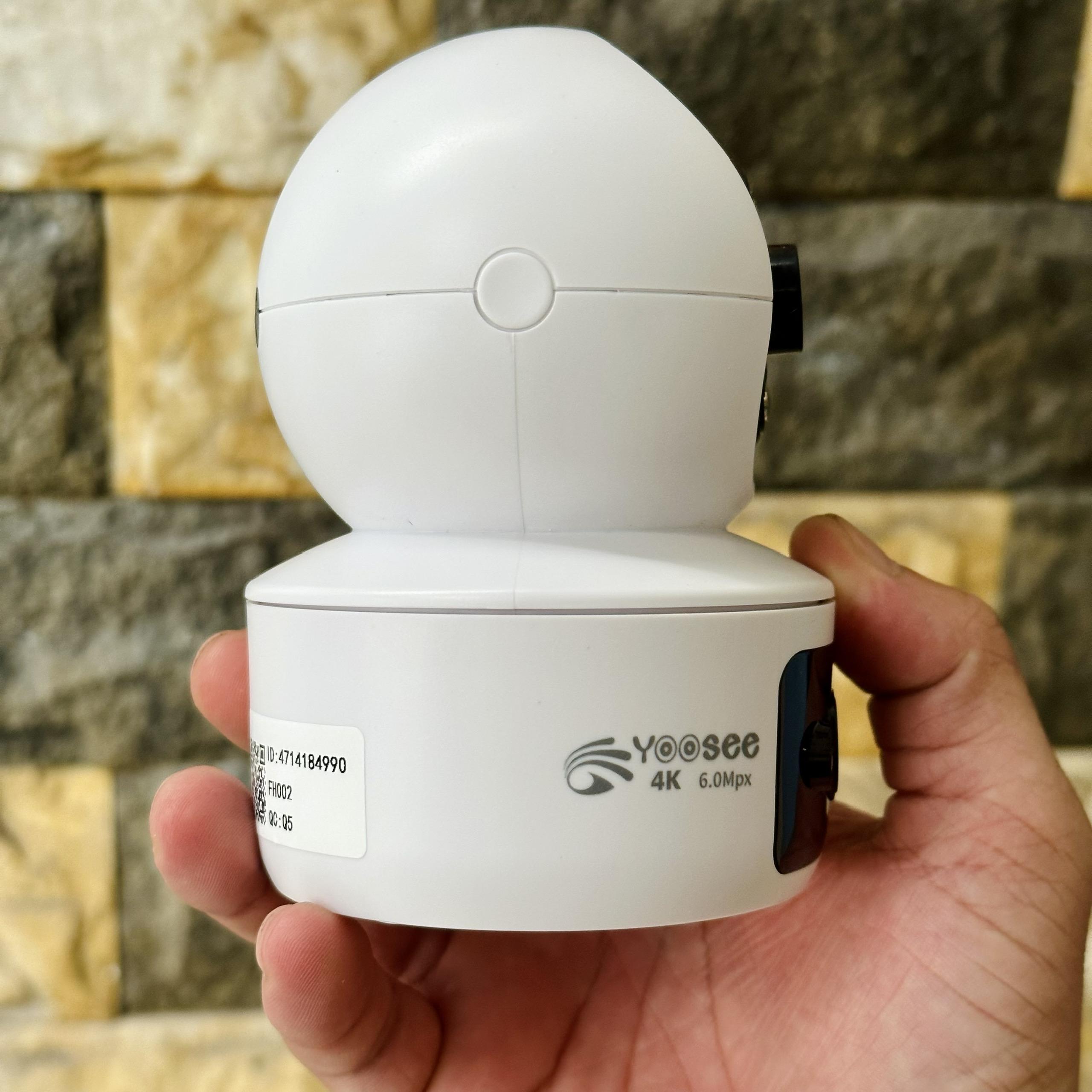 Camera YOOSEE 2 Mắt 6M (Mẫu Mới) Xoay 360 Độ- Xem 2 Vị Trí Khác Nhau Trên 1 Camera- Đàm Thoại 2 Chiều- Báo Động Chống Trộm- Ban Đêm Có Màu- Wifi Không Dây Trong Nhà