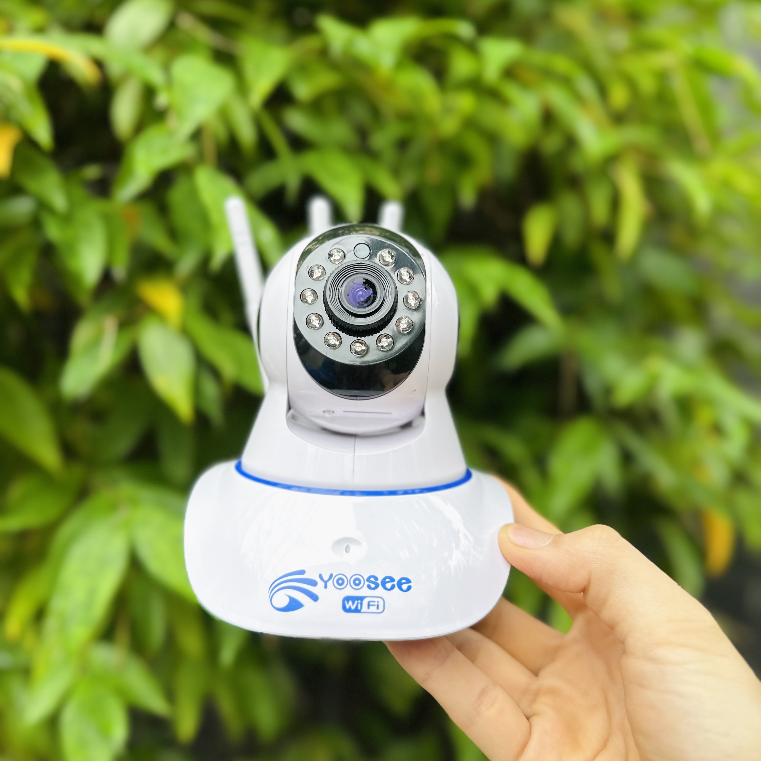 Camera YOOSEE 3 Râu HK215S Xoay 360 Độ Full HD 5.0M- Đàm Thoại 2 Chiều- Báo Động Chống Trộm- Wifi Không Dây Trong Nhà