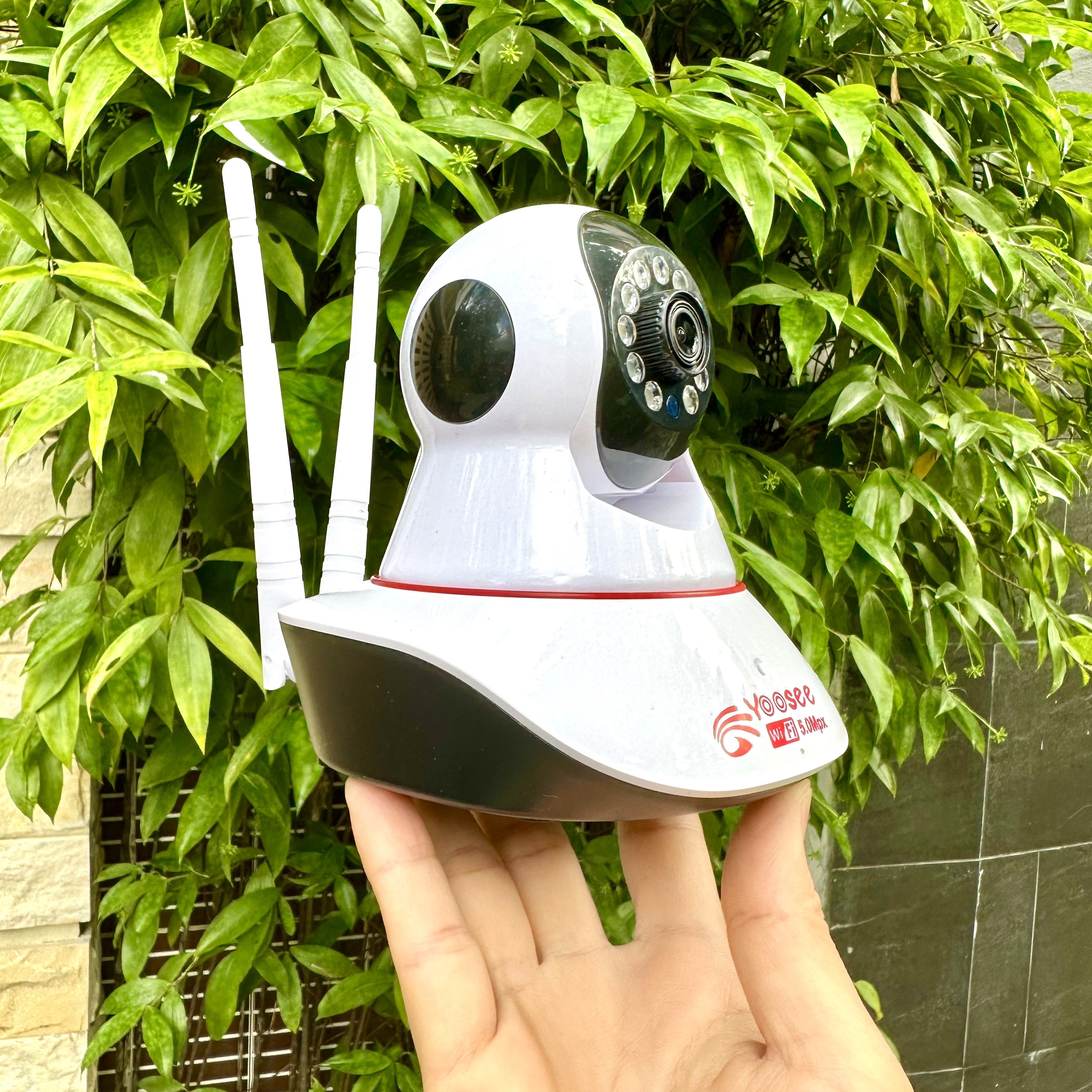 Camera YOOSEE 3 Râu HK215S Xoay 360 Độ Full HD 5.0M- Đàm Thoại 2 Chiều- Báo Động Chống Trộm- Wifi Không Dây Trong Nhà