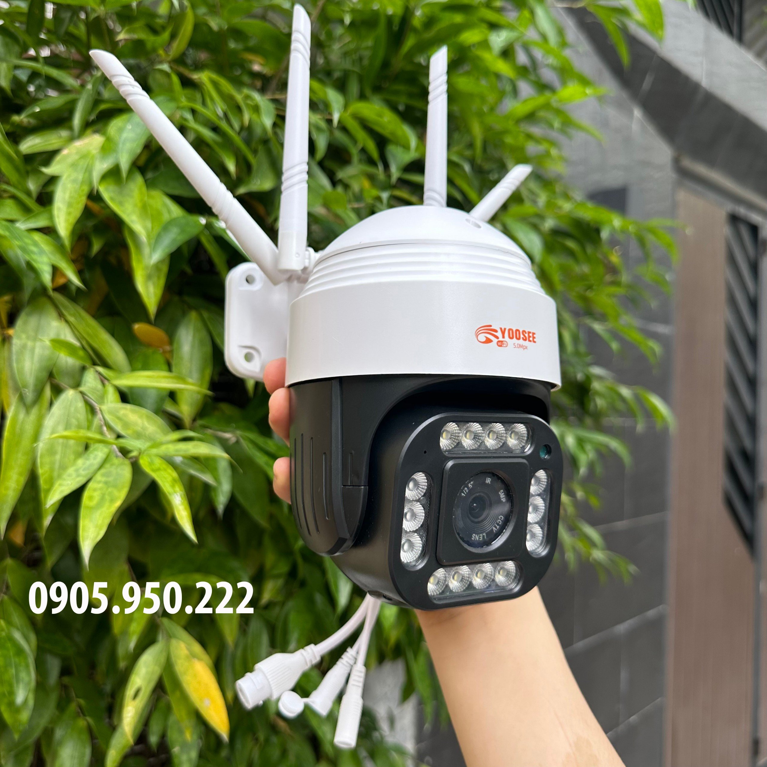 Camera YOOSEE PTZ C12 Xoay 360 Độ 5.0MP- Đàm Thoại Hai Chiều- Báo Động Chống Trộm- Ban Đêm Có Màu- Wifi Không Dây Ngoài Trời