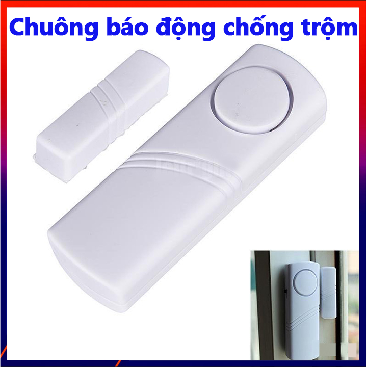 Chuông Cửa Báo Động Chống Trộm Kèm Pin - CHUÔNG ĐÃ KÈM PIN AAA