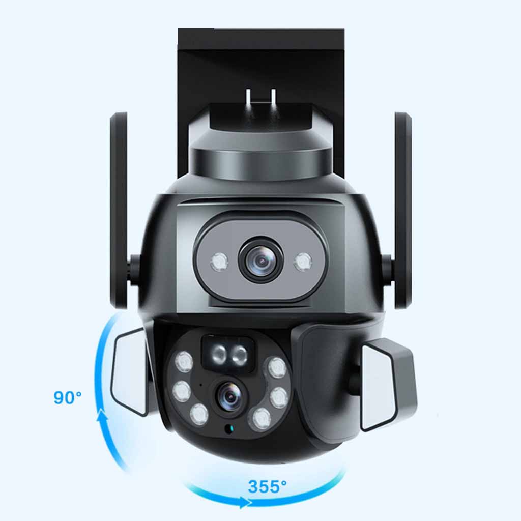 Camera CARECAM PRO 2 Mắt 5M Q821 (Mẫu Mới 2024) Xoay 360 Độ- Xem 2 Vị Trí Khác Nhau Trên 1 Camera- Đàm Thoại 2 Chiều- Báo Động Chống Trộm- Ban Đêm Có Màu- Wifi Không Dây Trong Nhà