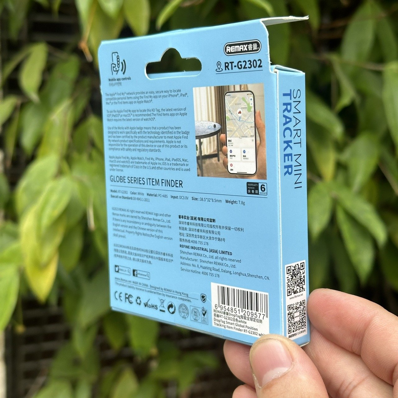 Định Vị DropTag Remax RT G2302 Định Vị Toàn Cầu, Chống Mất Trộm Xe Máy, Ô Tô, Balo, Túi Xách (CHỈ DÙNG ĐƯỢC CHO IPHONE)