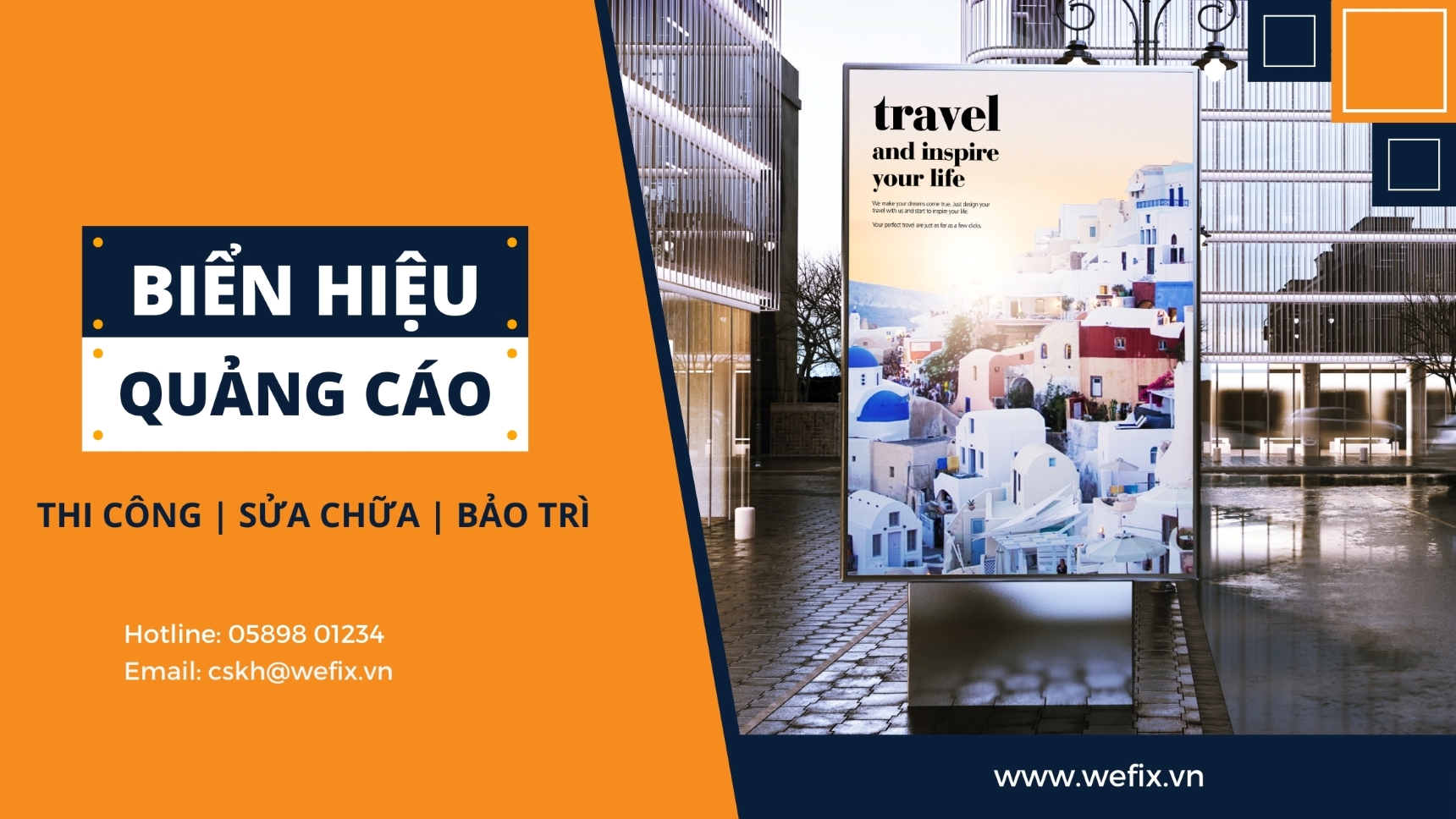 DỊCH VỤ SỬA CHỮA, BẢO TRÌ BIỂN BẢNG QUẢNG CÁO