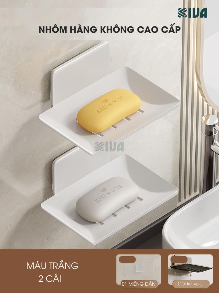 Khay đựng, để xà phòng KIVA, chất liệu nhôm hàng không, đa dạng chủng loại, mẫu mã.