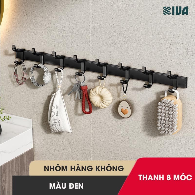 Móc Dán Tường Treo Đồ Chịu Lực Siêu Dính KIVA, Chất Liệu Nhôm Hàng Không, Lắp Đặt Không Cần Khoan, Sử Dụng Đa Năng.