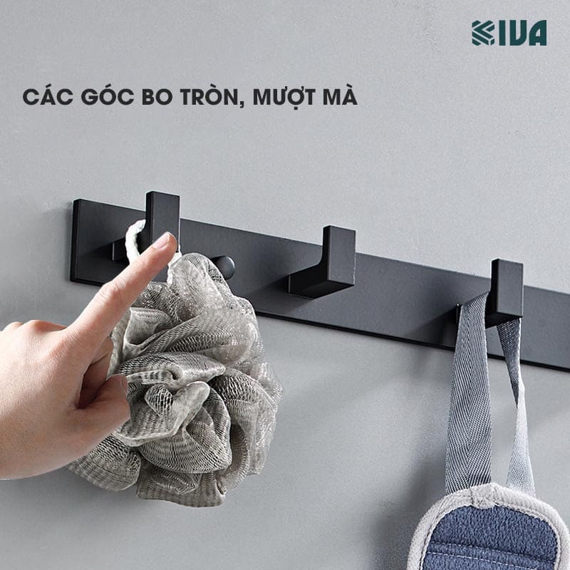 Móc Dán Tường Treo Đồ Chịu Lực Siêu Dính KIVA, Chất Liệu Nhôm Hàng Không, Lắp Đặt Không Cần Khoan, Sử Dụng Đa Năng.