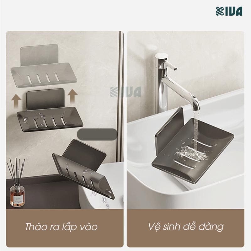 Khay đựng, để xà phòng KIVA, chất liệu nhôm hàng không, đa dạng chủng loại, mẫu mã.