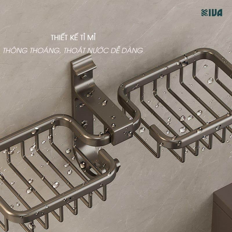 Khay đựng, để xà phòng KIVA, chất liệu nhôm hàng không, đa dạng chủng loại, mẫu mã.