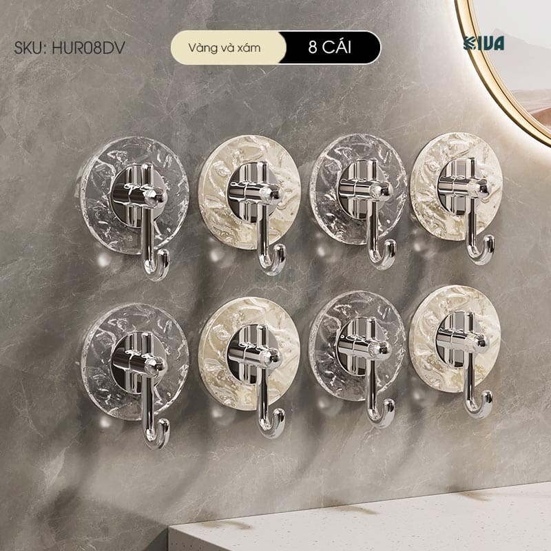 Khay xà phòng, kệ để xà phòng nhà tắm KIVA chất liệu Acrylic lắp đặt hút chân không.