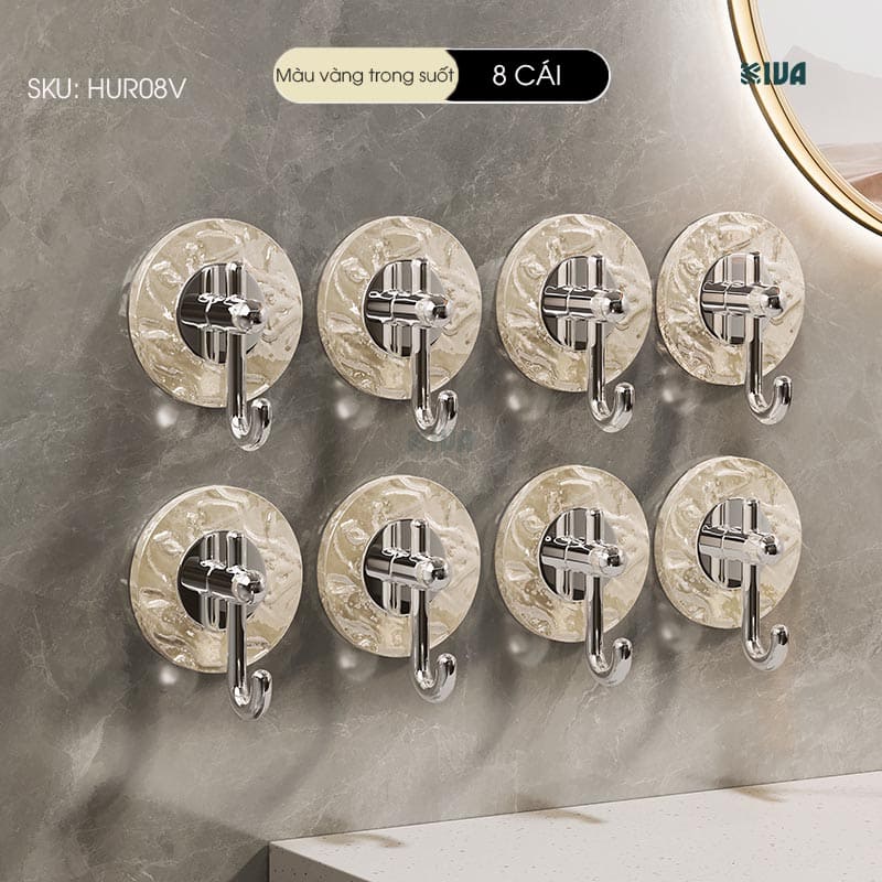 Khay xà phòng, kệ để xà phòng nhà tắm KIVA chất liệu Acrylic lắp đặt hút chân không.