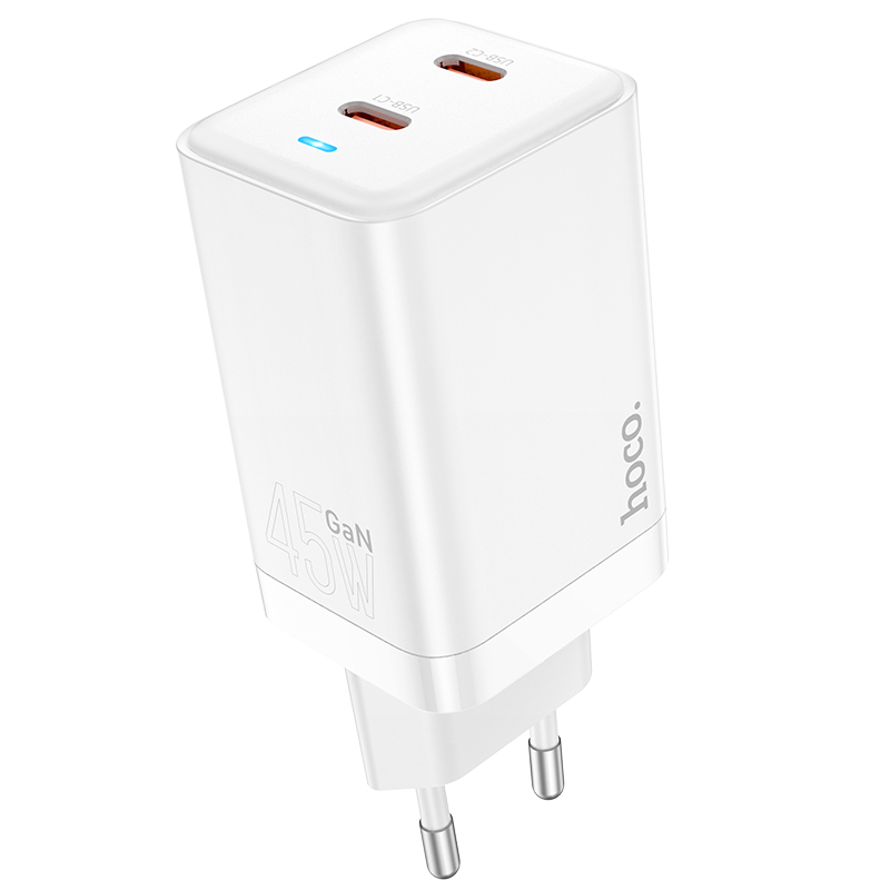 [SE275]Cốc sạc nhanh Hoco N23 QC3.0+PD (2 Type C) 45W