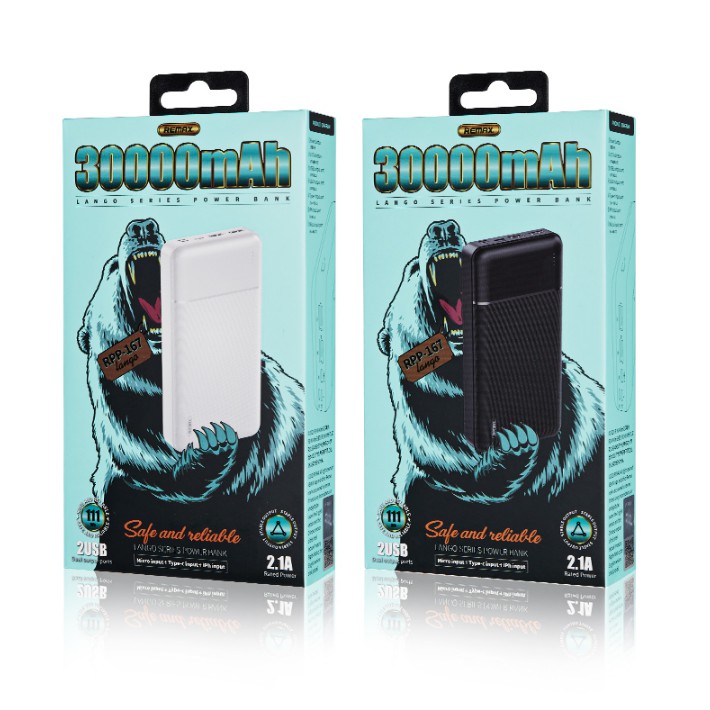 [SE290]Pin Sạc Dự Phòng Remax RPP-167 30000mAh Lõi Polymer 3 Cổng Sạc Vào, 2 Cổng Sạc Ra mã