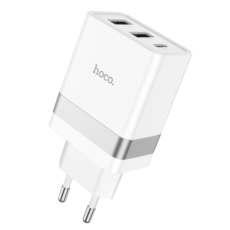 [SE151]Cốc sạc nhanh Hoco N21 Pro QC3.0+PD (2 USB+1 Type C) 30W