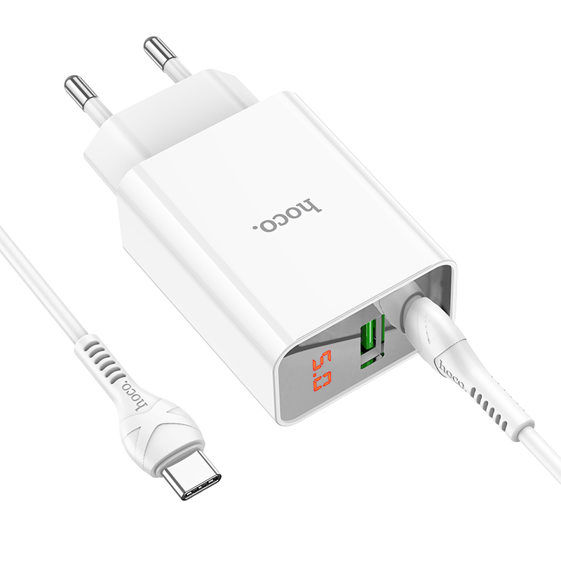 [SE94]BỘ CỐC CÁP HOCO C100A QC3.0+PD (TYPE C TO TYPE C)