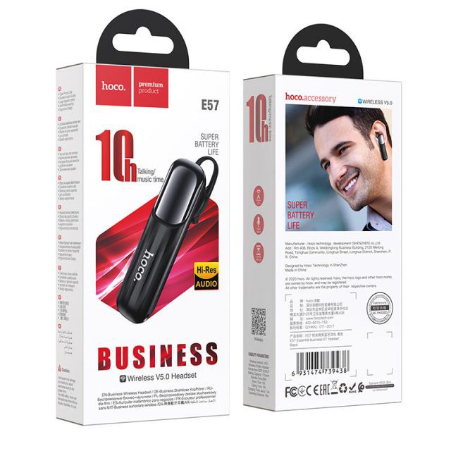 [SE92]Tai Nghe Bluetooth Hoco E57 Pin nghe nhạc 10 tiếng