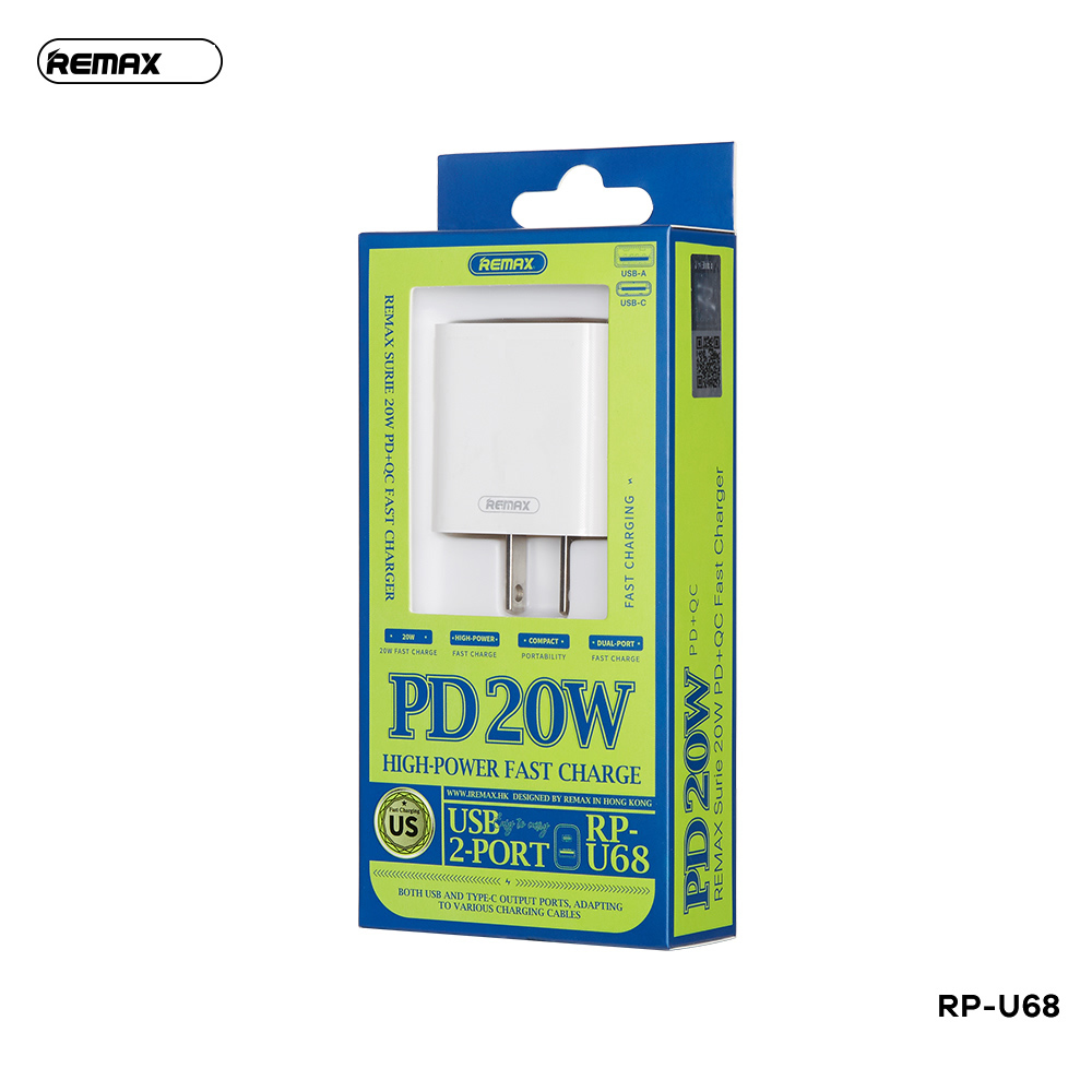 [SE75]Cóc Sạc Nhanh Remax RP - U68 QC3.0 + PD
