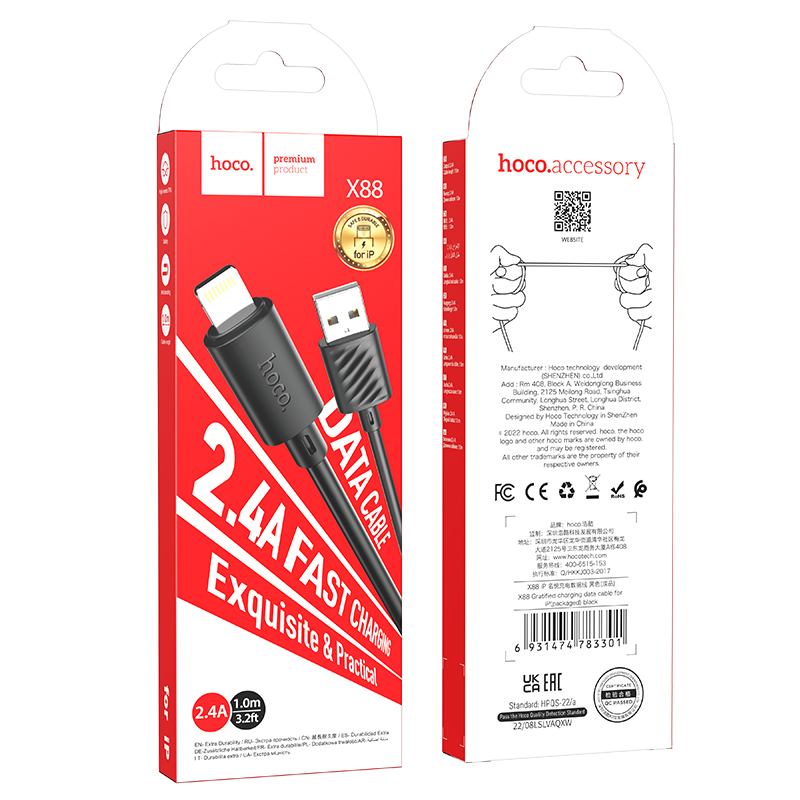 [SE11]Cáp sạc Hoco X88 iphone
