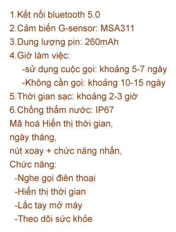 [SE290] Đồng Hồ SmartWatch AVEI H15