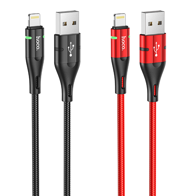 [SE33]Cáp Sạc Hoco U93 Iphone 1m2 đèn báo