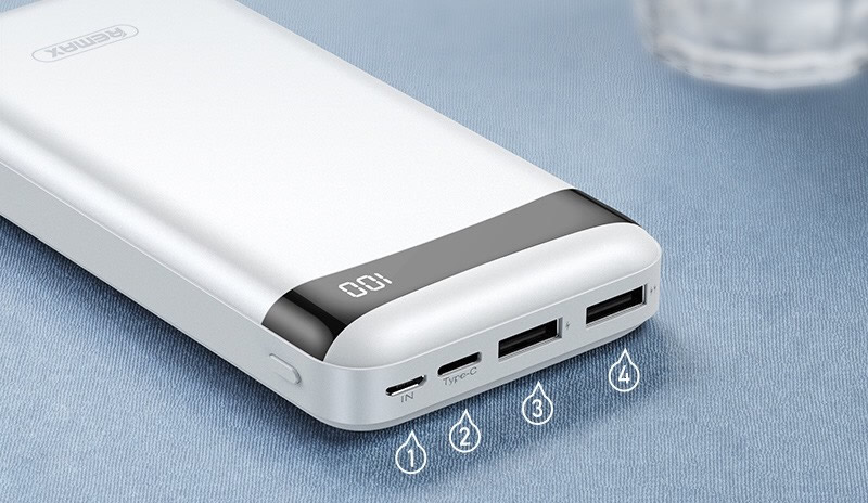 [SE240]Sạc Dự Phòng Remax RPP-259 20000mAh (Lõi Polymer, 2 Cổng Sạc Vào, 2 Cổng Sạc Ra)
