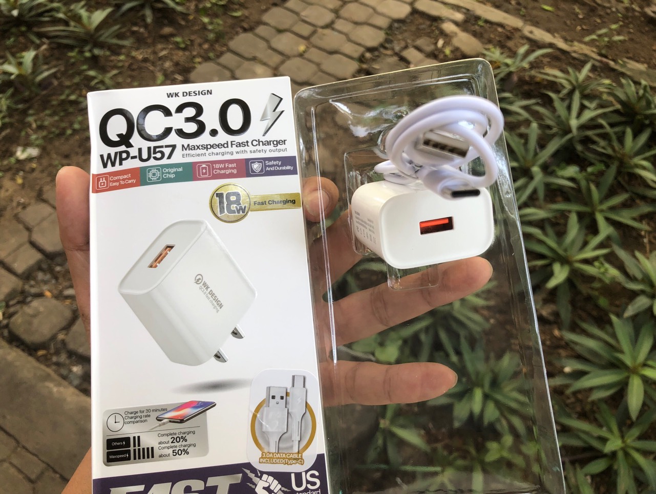 [SE49] Bộ Sạc Wekome U57 Type C 18W QC3.0