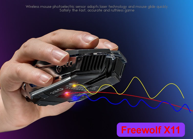 [SE100]CHUỘT KHÔNG DÂY FREEWOLF X11 (PIN SẠC)