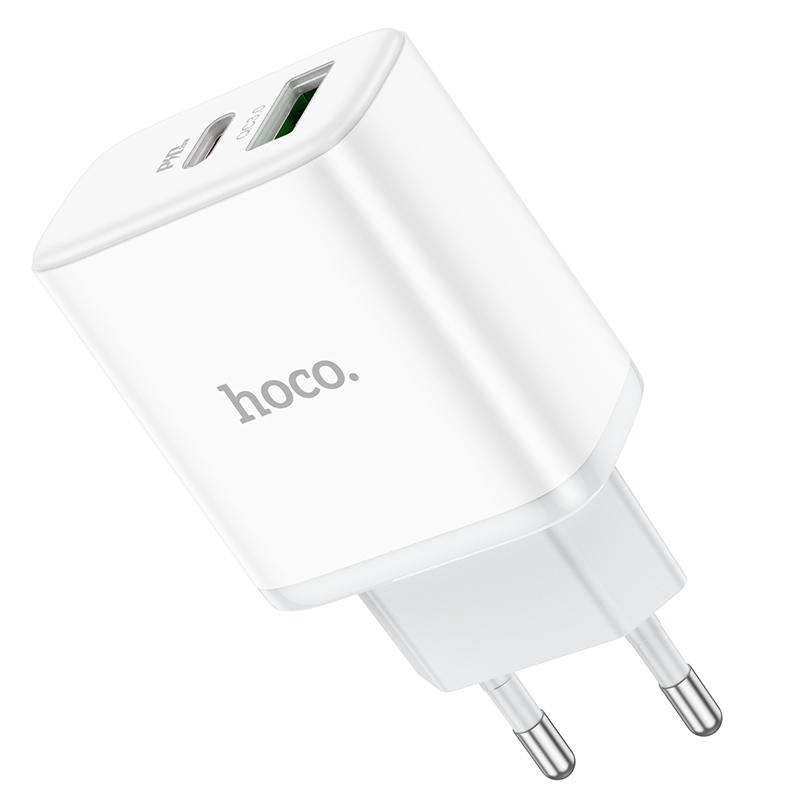 [SE69]CỐC HOCO C105A CỔNG (A+C) 20W(PD/QC/FCP/AFC)