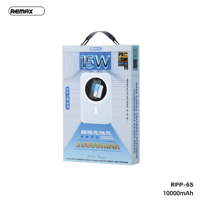 [SE365]Pin Sạc Dự Phòng Không Dây Remax RPP-65 10.000mAh Chính Hãng
