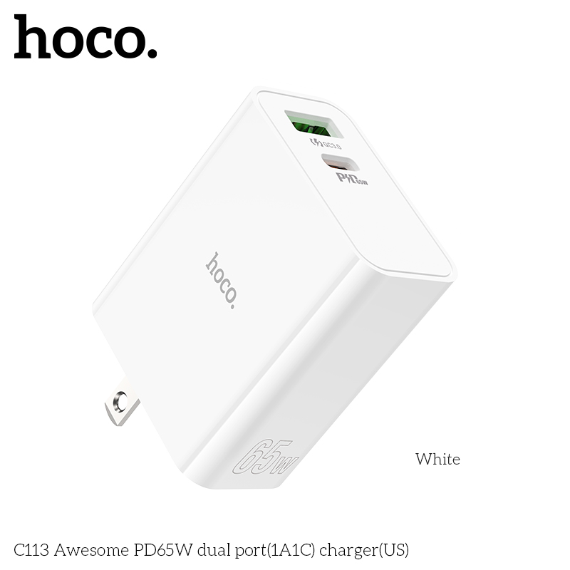 [SE170]CỐC HOCO C113 1U+1C 65W(PD/QC/FCP/AFC