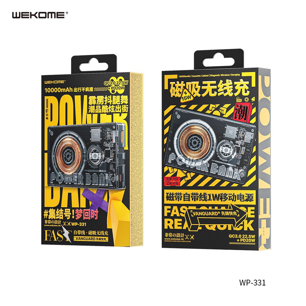 [SE415]PIN SẠC DỰ PHÒNG KHÔNG DÂY MAGNETIC WEKOME WP-331 10000MAH QC3.0+PD 22.5W