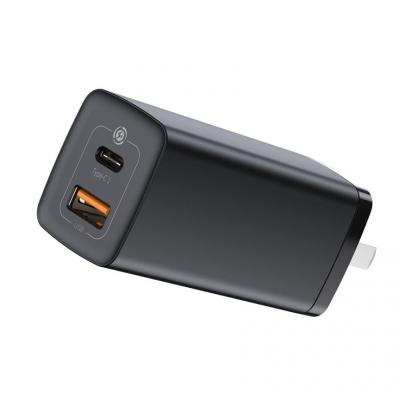 [SE370]Cốc sạc nhanh 2 cổng TypeC và USB Baseus GaN2 Lite CCGẠN65UC 65W, hỗ trợ PD3.0, QC4 +, QC3.0, SCP, MTK, chân dẹt