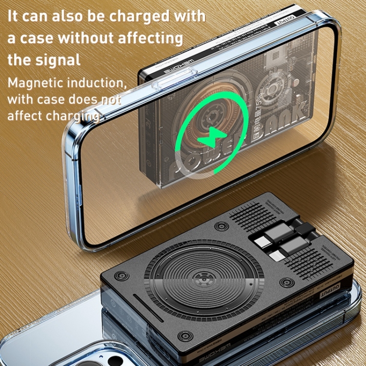 [SE415]PIN SẠC DỰ PHÒNG KHÔNG DÂY MAGNETIC WEKOME WP-331 10000MAH QC3.0+PD 22.5W