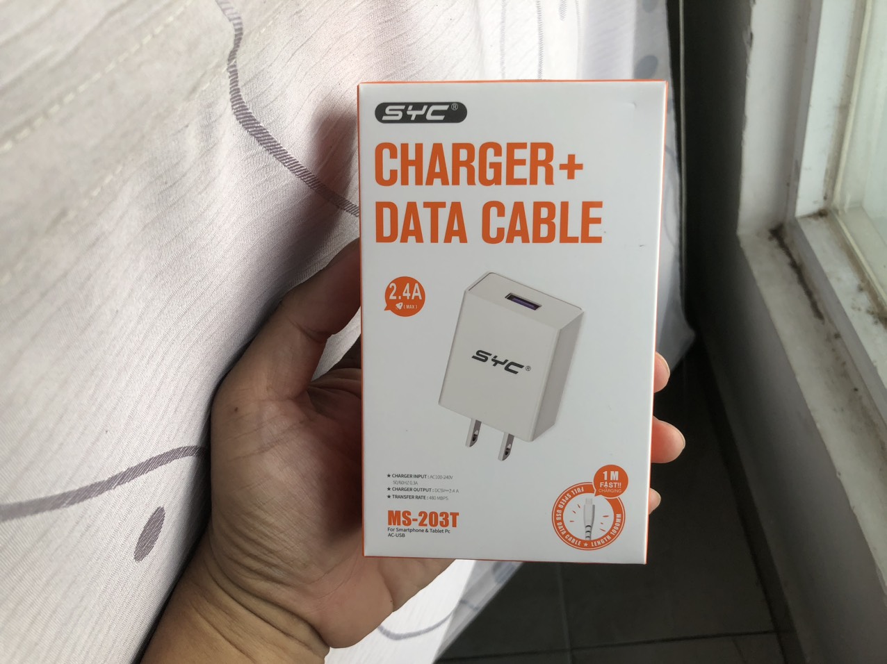 [se21.5]Bộ Sạc SYC 203T kèm cáp Type C