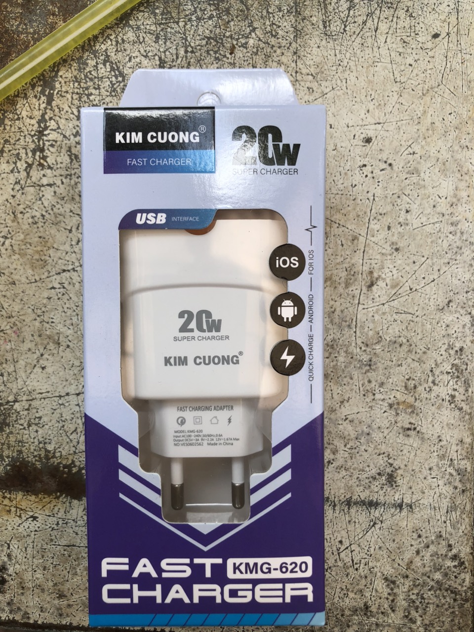 [SE36]Cóc sạc nhanh kim cương 620 20W cổng Usb
