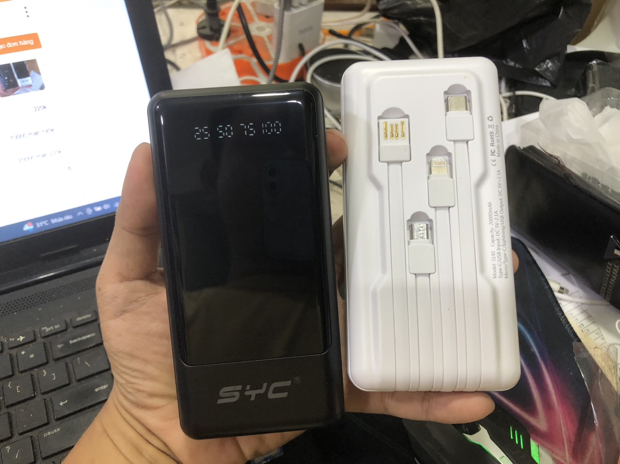 [SE185]Pin Sạc Dự Phòng SYC S140 20000 mah