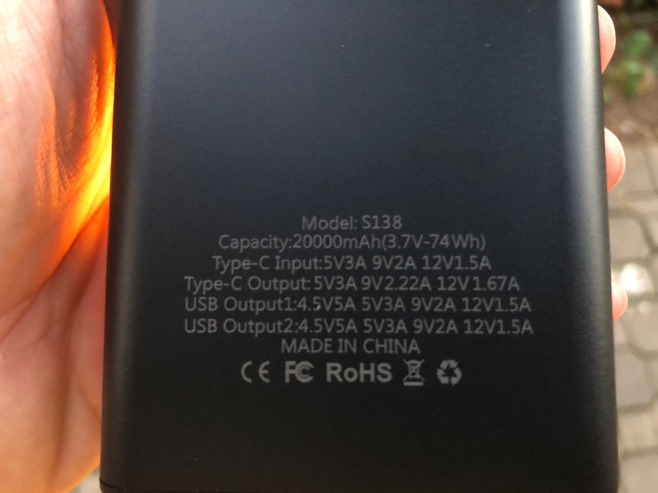 [SE235] Pin sạc dự Phòng SYC S138 20000 mah QC + PD 120W