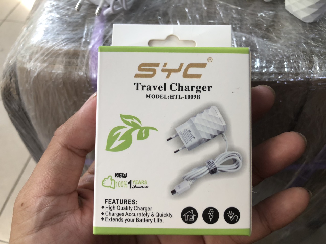 [SE18.8]Cóc sạc kèm dây SYC 1009B 5v 1.5A