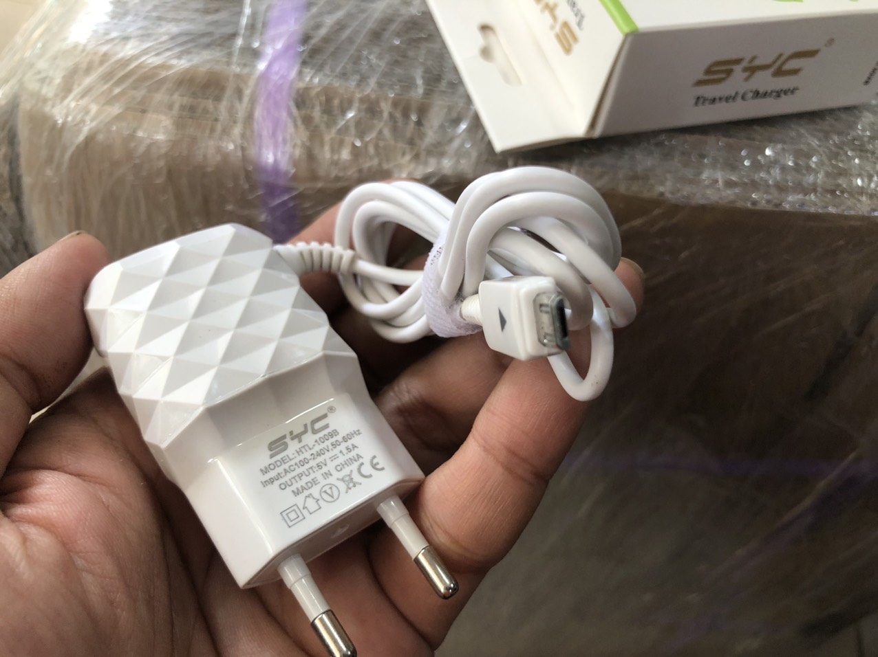 [SE18.8]Cóc sạc kèm dây SYC 1009B 5v 1.5A
